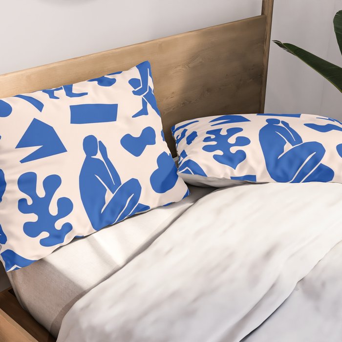 Henri Matisse The Blue Nude Cut Outs Art Pattern Pillow Sham Gallery Image 2