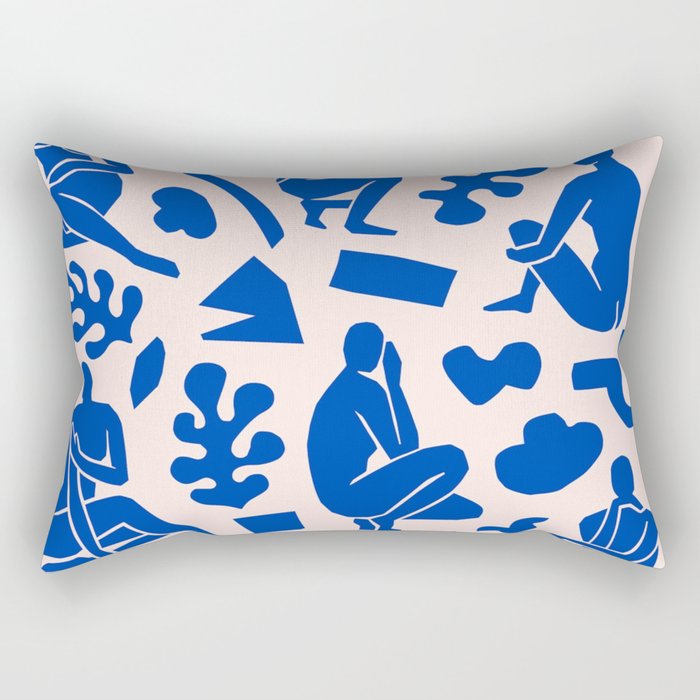 Henri Matisse The Blue Nude Cut Outs Art Pattern Rectangular Pillow Gallery Image 1