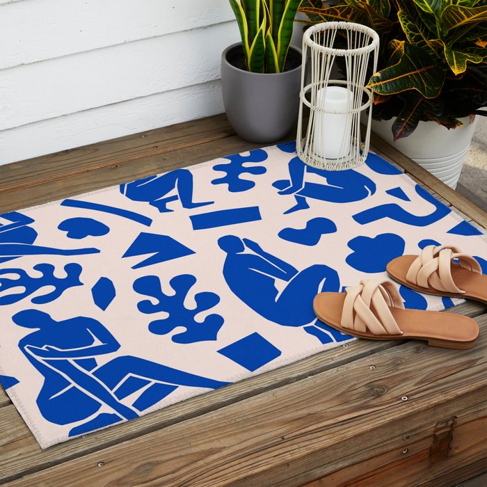 Henri Matisse The Blue Nude Cut Outs Art Pattern Outdoor Rug Gallery Image 2