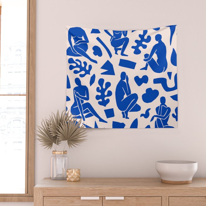 Henri Matisse The Blue Nude Cut Outs Art Pattern Wall Tapestry Gallery Image 2