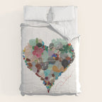 Love -  Sea Glass Heart A Unique Birthday & Fatherâs Day Gift Comforter Gallery Image 6