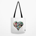 Love -  Sea Glass Heart A Unique Birthday & Fatherâs Day Gift Tote Bag Gallery Image 2