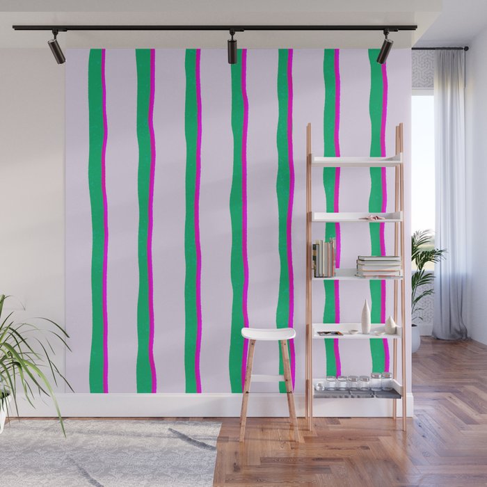 Jolly Stripes Wall Mural Gallery Image 1