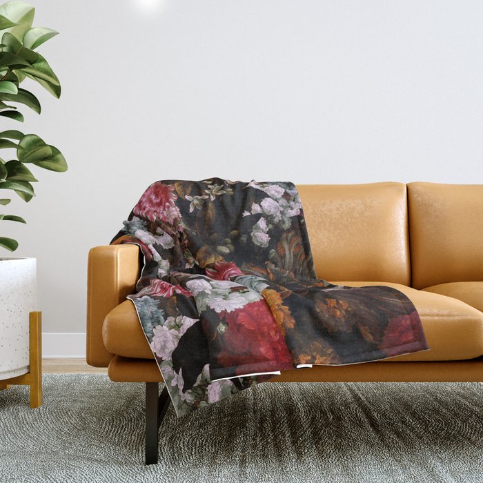 Moonlight Garden III Throw Blanket Gallery Image 1