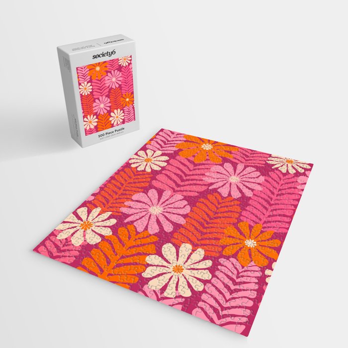 Secret Kisses Floral Design Jigsaw Puzzle Gallery Image 2