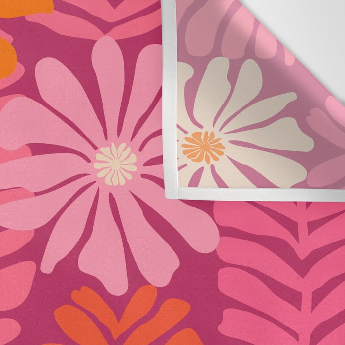 Secret Kisses Floral Design Wall Tapestry Gallery Image 3