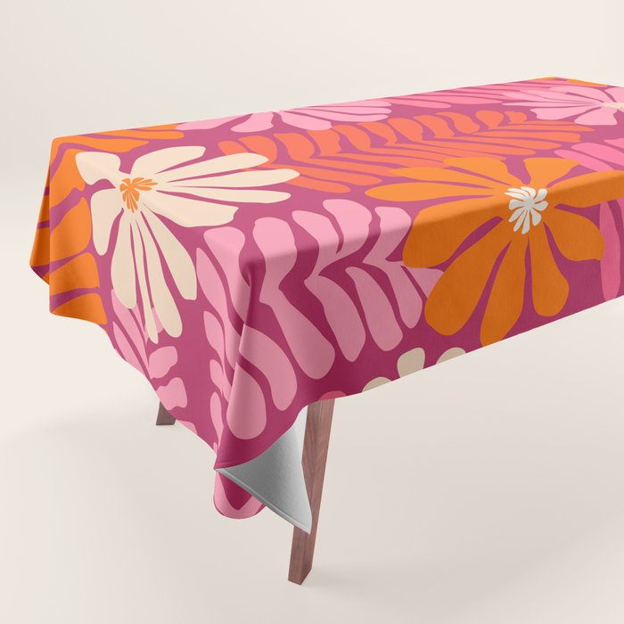 Secret Kisses Floral Design Tablecloth Gallery Image 1
