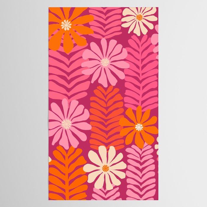 Secret Kisses Floral Design Tablecloth Gallery Image 2