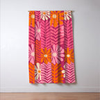 Secret Kisses Floral Design Window Curtain Gallery Image 3