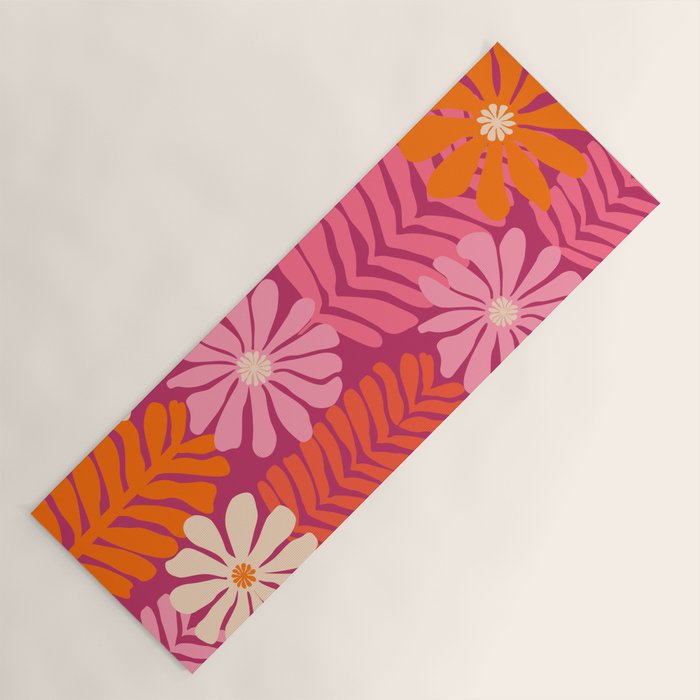 Secret Kisses Floral Design Yoga Mat Gallery Image 1