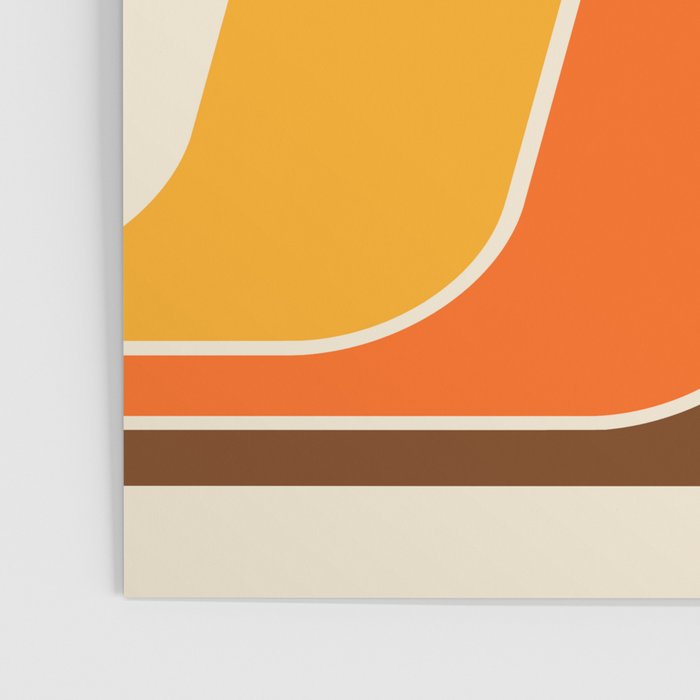 Retro 70s Stripe Colorful Rainbow 521 Poster Gallery Image 3
