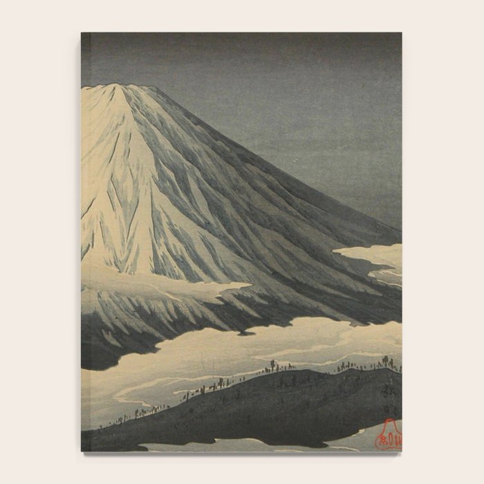 Shotei Takahashi Four Seasons of Mount Fuji Near Omuro Kawase Hasui Japanese Woodblock Print Notebook Gallery Image 4