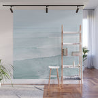 Tiny Surfers from the Sky, Lima, Peru Wall Mural Gallery Image 1