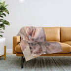 snow mountains landscape Throw Blanket Gallery Image 1