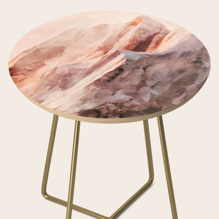 snow mountains landscape Side Table Gallery Image 2