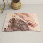 snow mountains landscape Rug Gallery Image 1