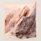 snow mountains landscape Wall Tapestry Gallery Image 4