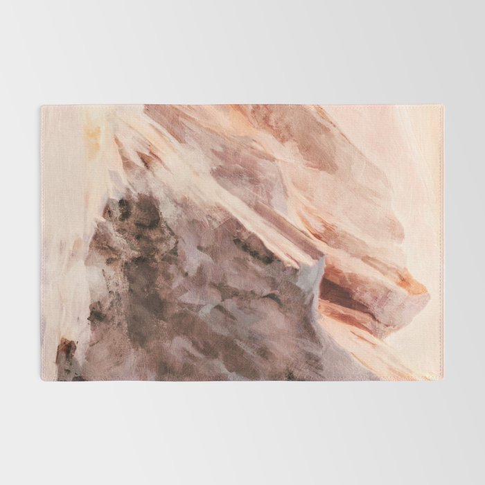snow mountains landscape Rug Gallery Image 2