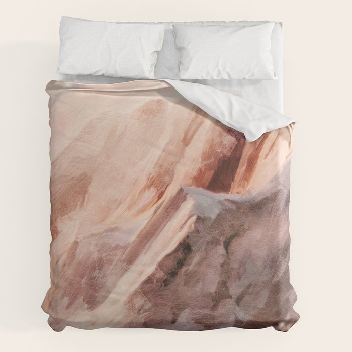snow mountains landscape Duvet Cover Gallery Image 2
