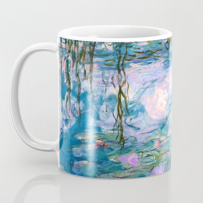 Water Lilies Monet Teal Coffee Mug Gallery Image 3