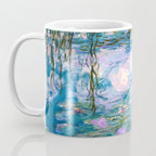 Water Lilies Monet Teal Coffee Mug Gallery Image 3