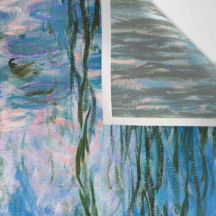 Water Lilies Monet Teal Wall Tapestry Gallery Image 3