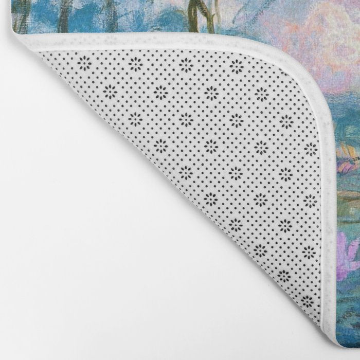 Water Lilies Monet Teal Bath Mat Gallery Image 2