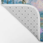 Water Lilies Monet Teal Bath Mat Gallery Image 2