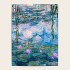Water Lilies Monet Teal Poster Gallery Image 4