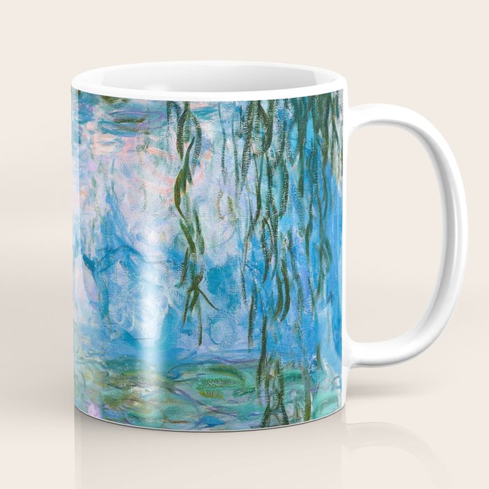 Water Lilies Monet Teal Coffee Mug Gallery Image 1
