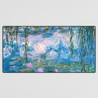 Water Lilies Monet Teal Desk Mat Gallery Image 3