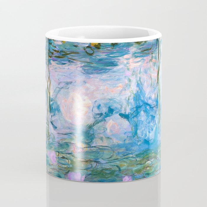 Water Lilies Monet Teal Coffee Mug Gallery Image 4