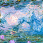 Water Lilies Monet Teal Coffee Mug Gallery Image 2