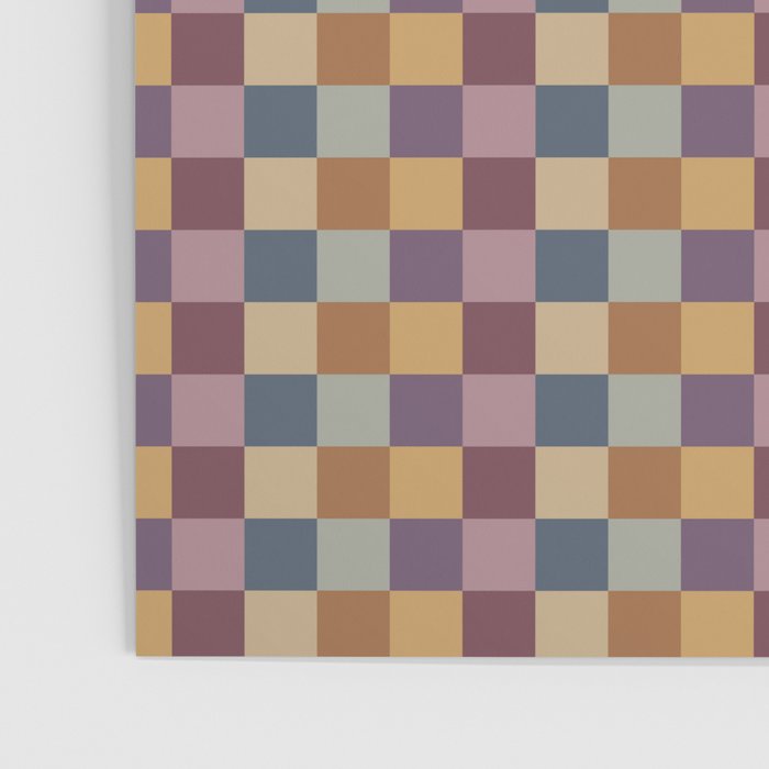 Checkered Multicolor Pattern VIII Retro Fall Poster Gallery Image 3