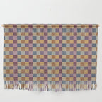 Checkered Multicolor Pattern VIII Retro Fall Wall Hanging Gallery Image 1
