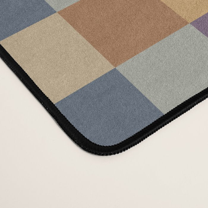 Checkered Multicolor Pattern VIII Retro Fall Desk Mat Gallery Image 4