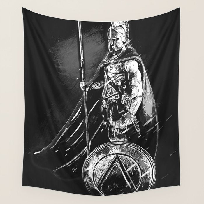 Spartan Hoplite Wall Tapestry Gallery Image 1
