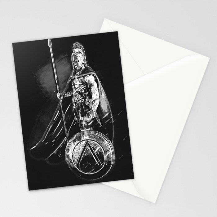 Spartan Hoplite Stationery Card Gallery Image 2