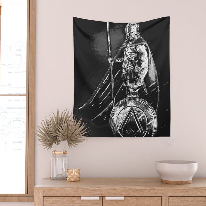 Spartan Hoplite Wall Tapestry Gallery Image 2