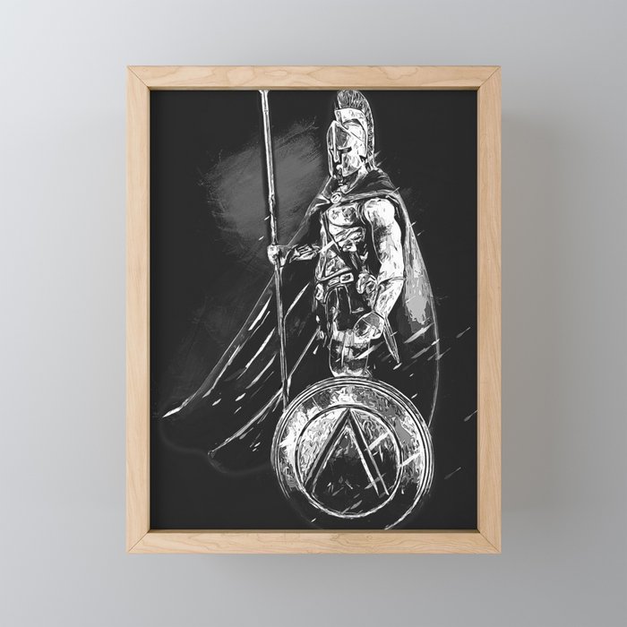 Spartan Hoplite Mini Art Print Gallery Image 1