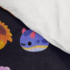 Flower sea slug - dark Comforter Gallery Image 4