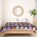 Flower sea slug - dark Duvet Cover Gallery Image 3