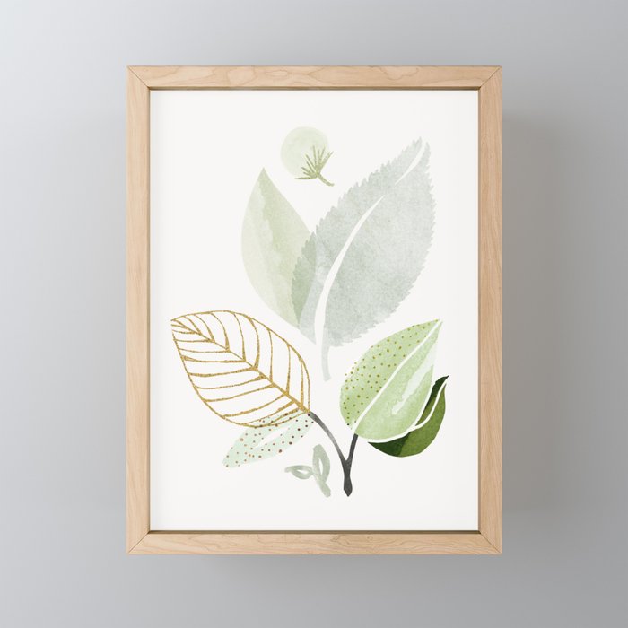Forest Bouquet II Botanical Shapes Mini Art Print Gallery Image 1