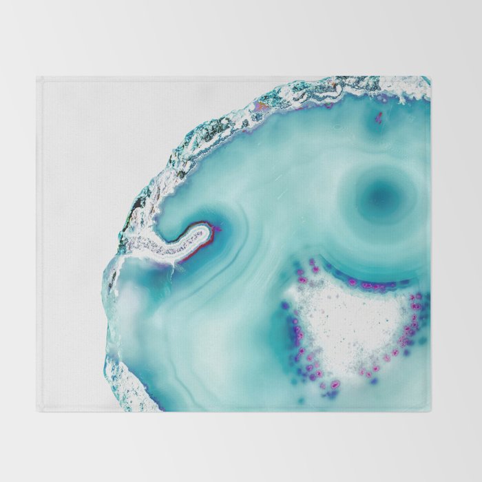 Agate - marine Throw Blanket Gallery Image 2