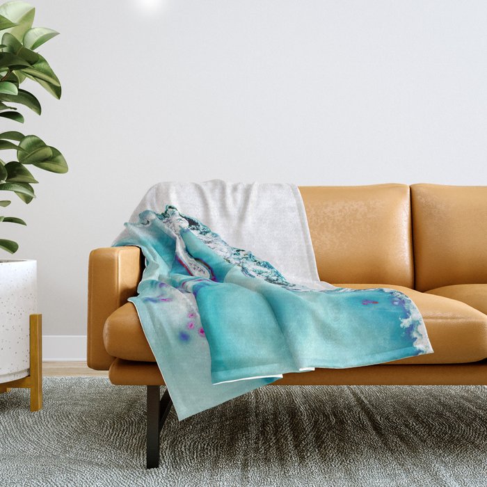 Agate - marine Throw Blanket Gallery Image 1