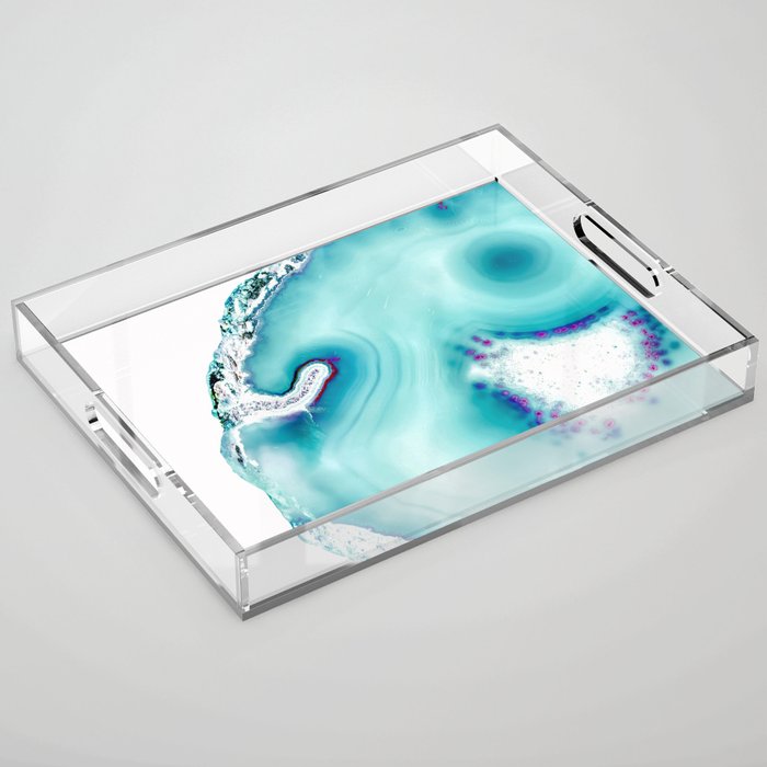 Agate - marine Acrylic Tray Gallery Image 1