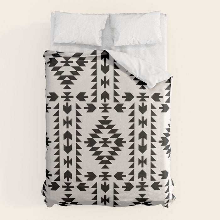 GEO PANEL WHITE Duvet Cover Gallery Image 6
