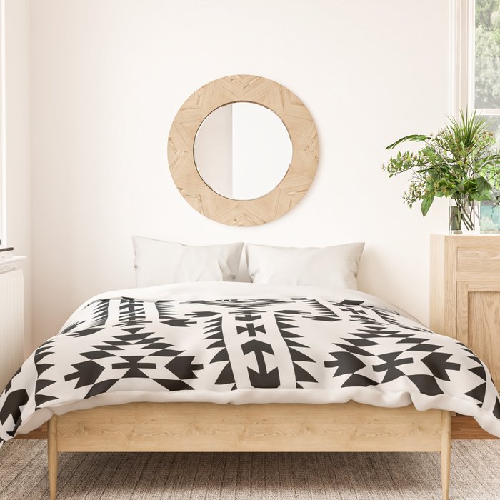 GEO PANEL WHITE Duvet Cover Gallery Image 3