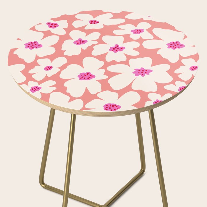 Retro Daisy - Magenta Mood Side Table Gallery Image 2