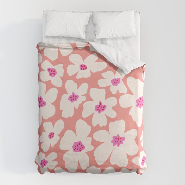 Retro Daisy - Magenta Mood Duvet Cover Gallery Image 6